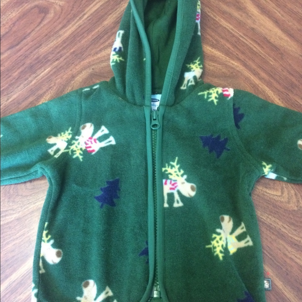 🙉🐵🔥💥🐶🐻🦊🦁OLD Navy baby fleece hooded jacket